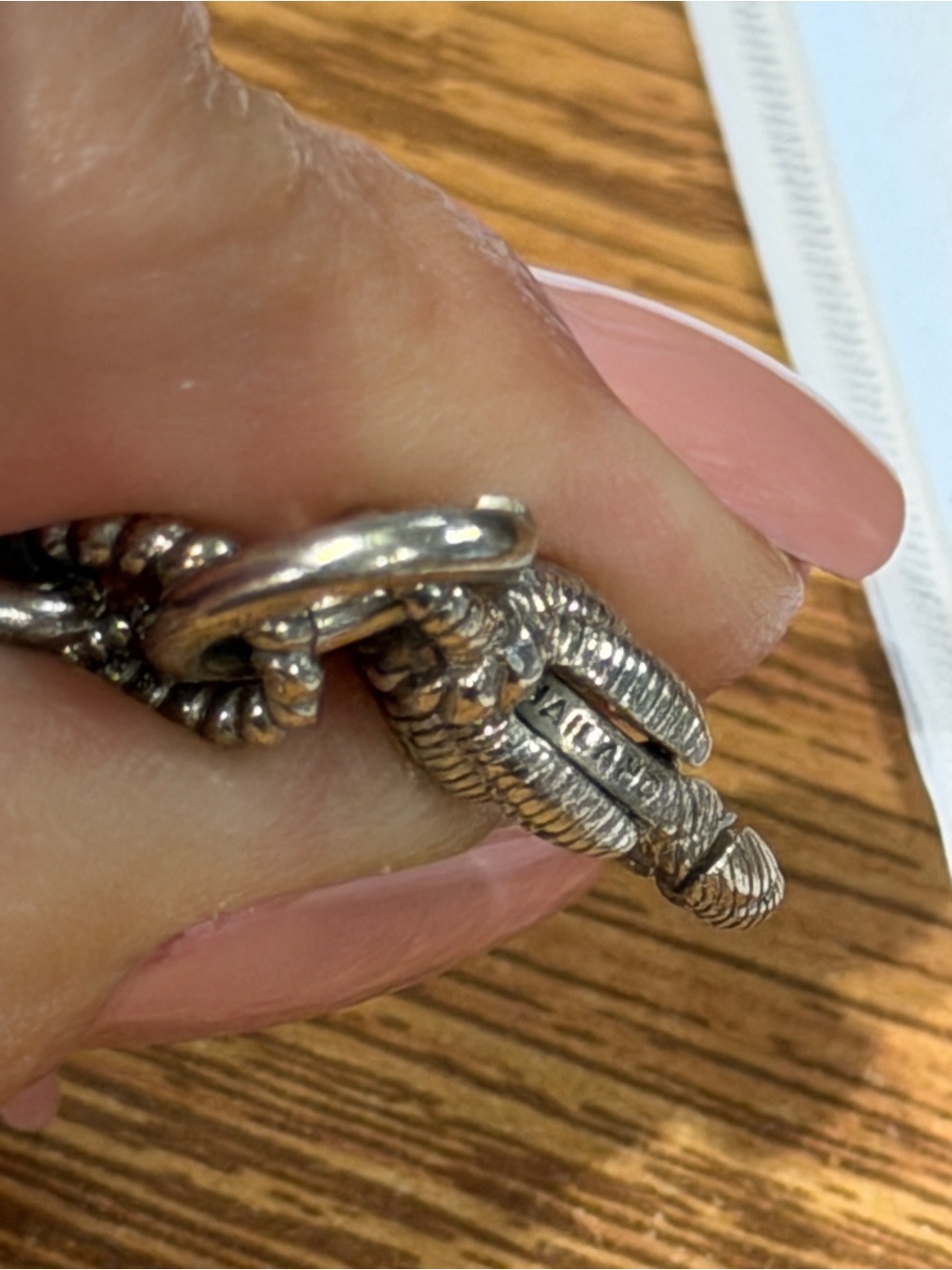 Judith Ripka Silver Lobster Claw Bracelet - Picture 8 of 11